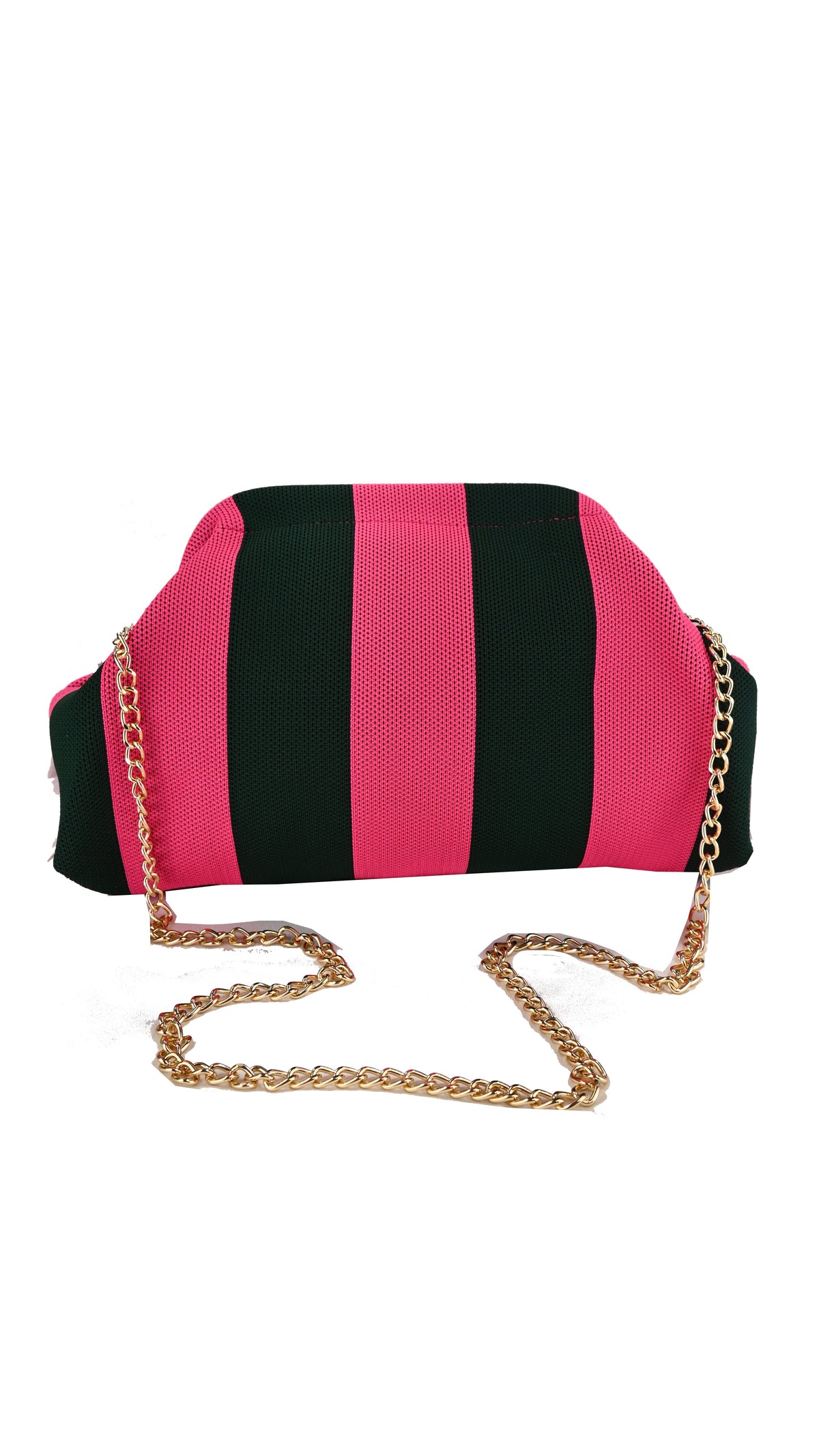 Clutch bag a righe