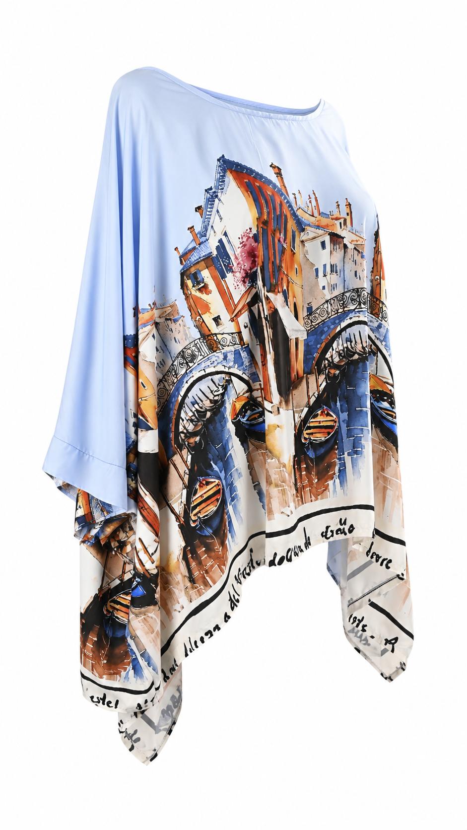 Casacca modello poncho stile veneziano