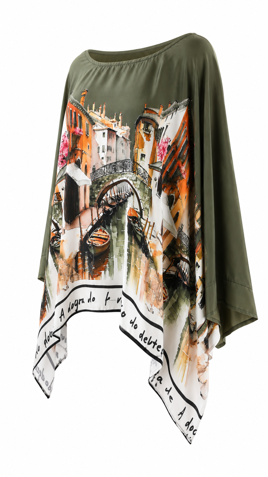 Casacca modello poncho stile veneziano