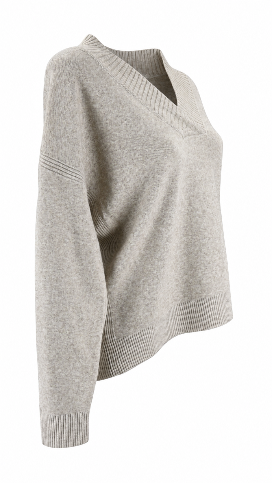 Pullover morbido con scollo a V