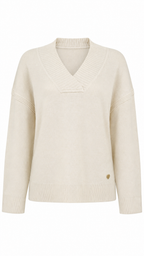 Pullover morbido con scollo a V