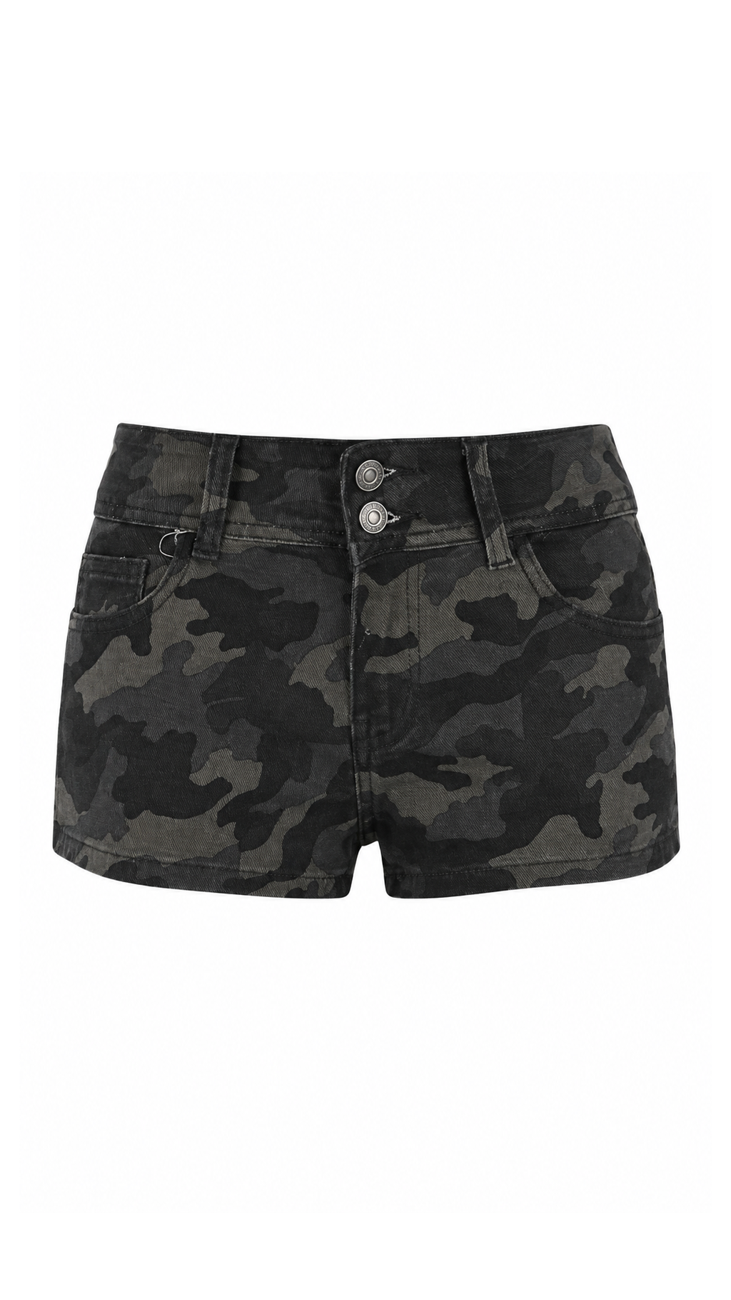Pantaloncini in denim militare