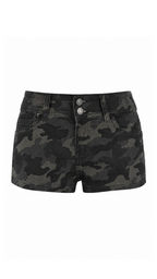Pantaloncini in denim militare