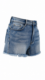 Pantaloncini in denim con sfondi sfragiati