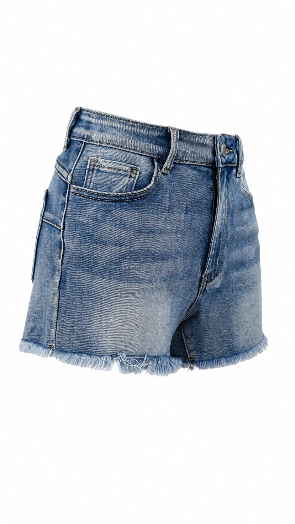 Pantaloncini in denim con sfondi sfragiati