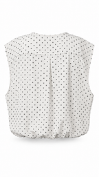 Gilet smanicato a pois