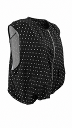 Gilet smanicato a pois