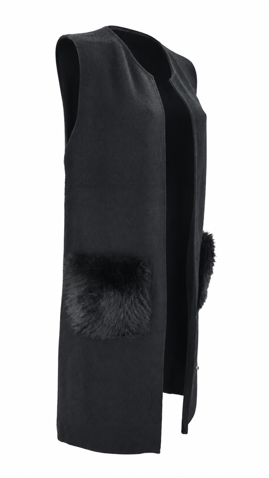 Gilet lungo smanicato