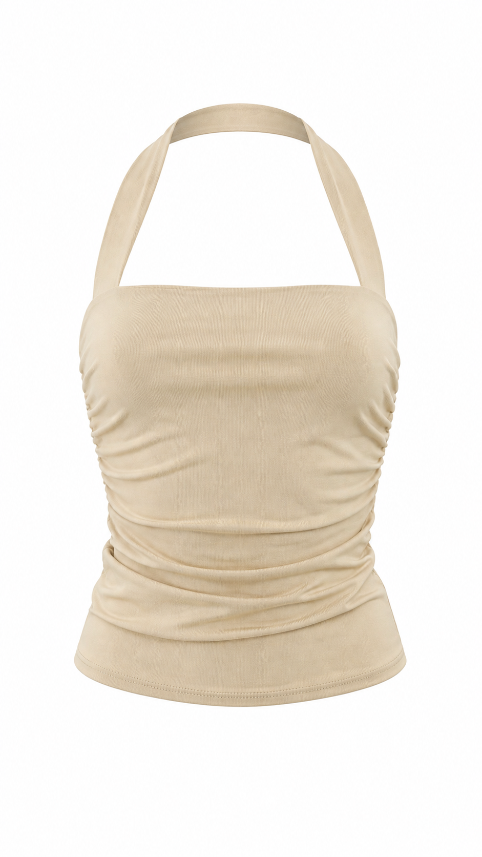Strapless short dress with tiered skirt