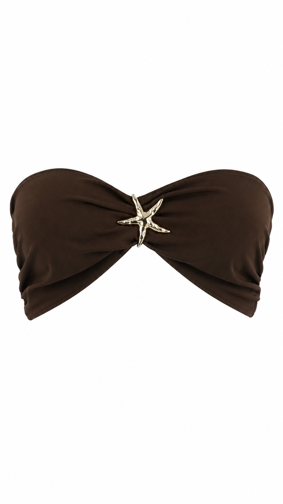 Top Bikini con dettaglio stella marina dorata