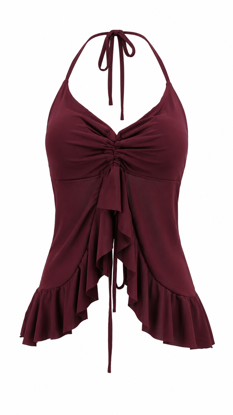 Strapless short dress with tiered skirt