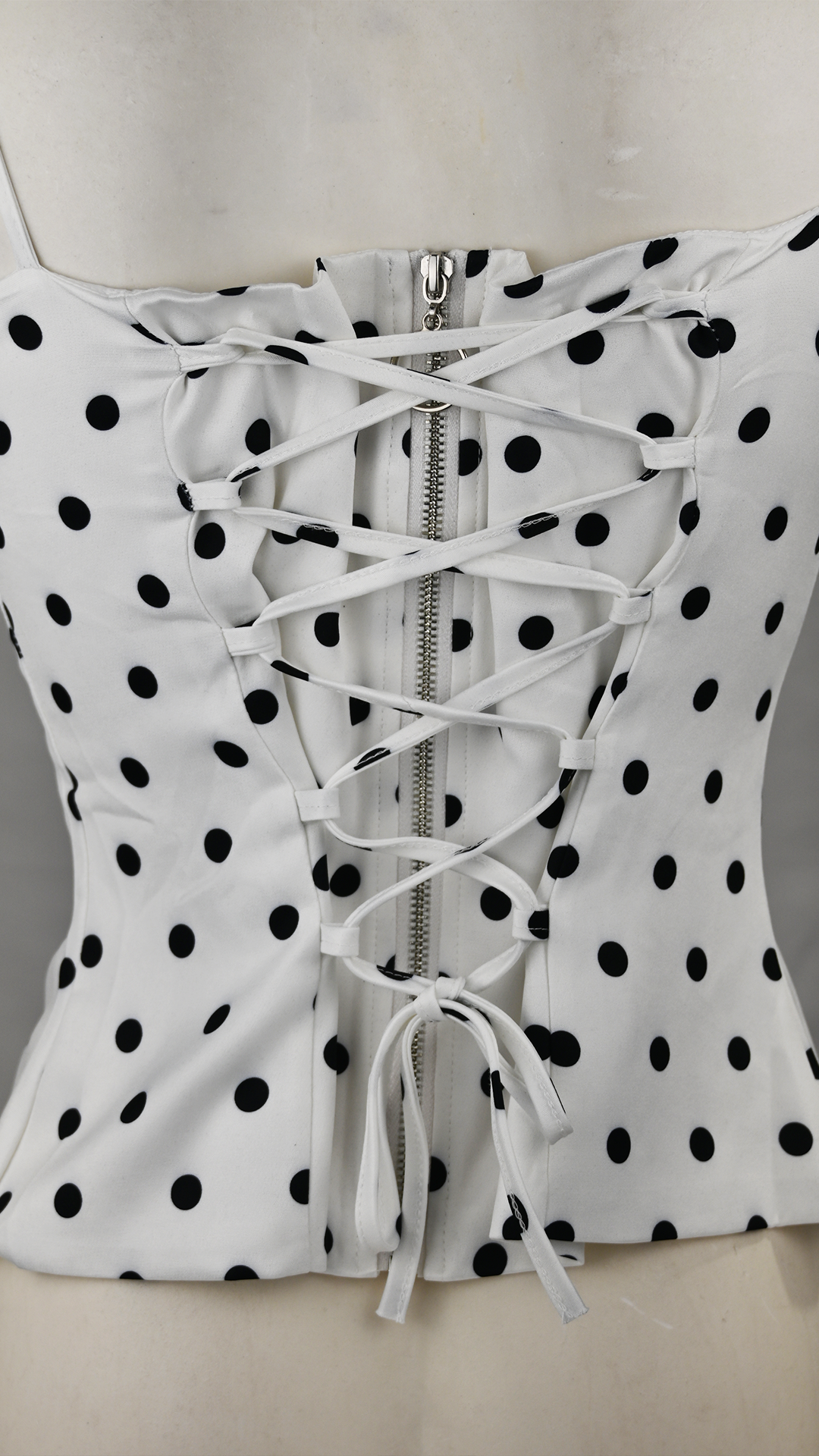 Strapless short dress with tiered skirt