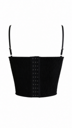 Top a corsetto con fiori