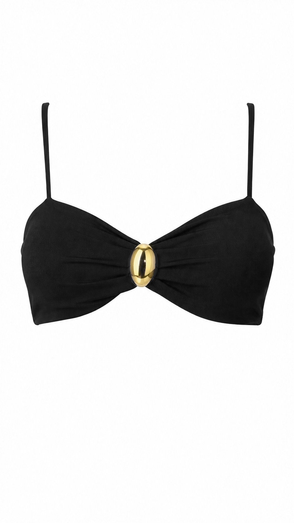 Top corto con anello dorato