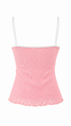 Strapless short dress with tiered skirt