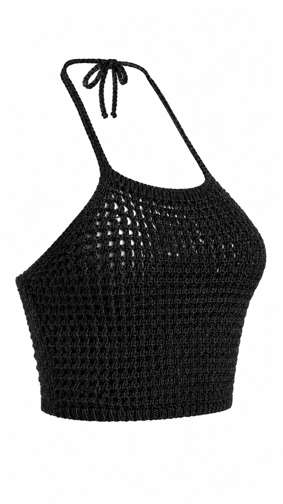 Top crochet effetto rete