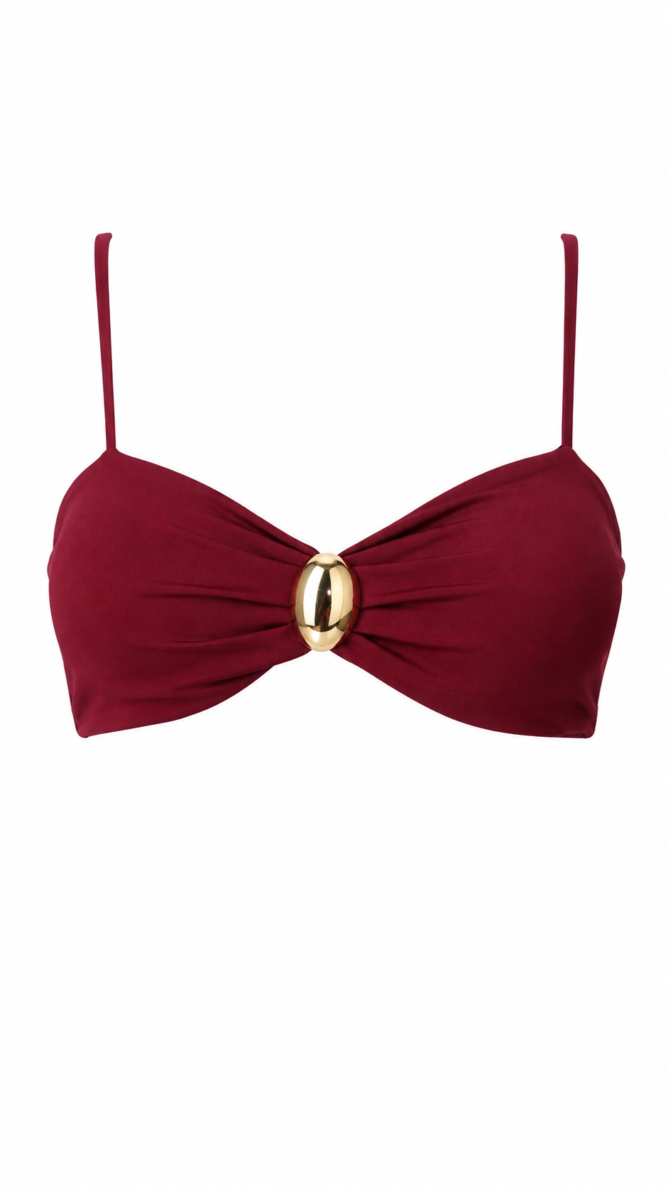 Top corto con anello dorato