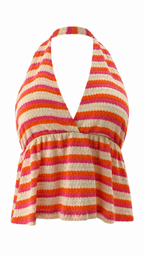 Strapless short dress with tiered skirt