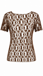 T-shirt in pizzo