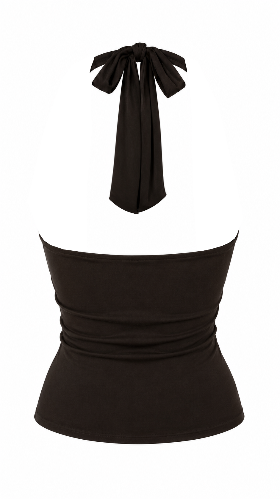 Top halter con scollo V profondo