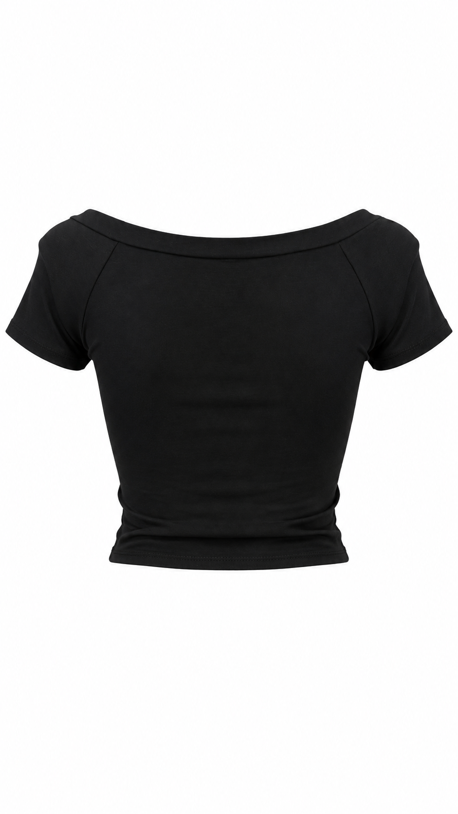 T-shirt con scollo a barca