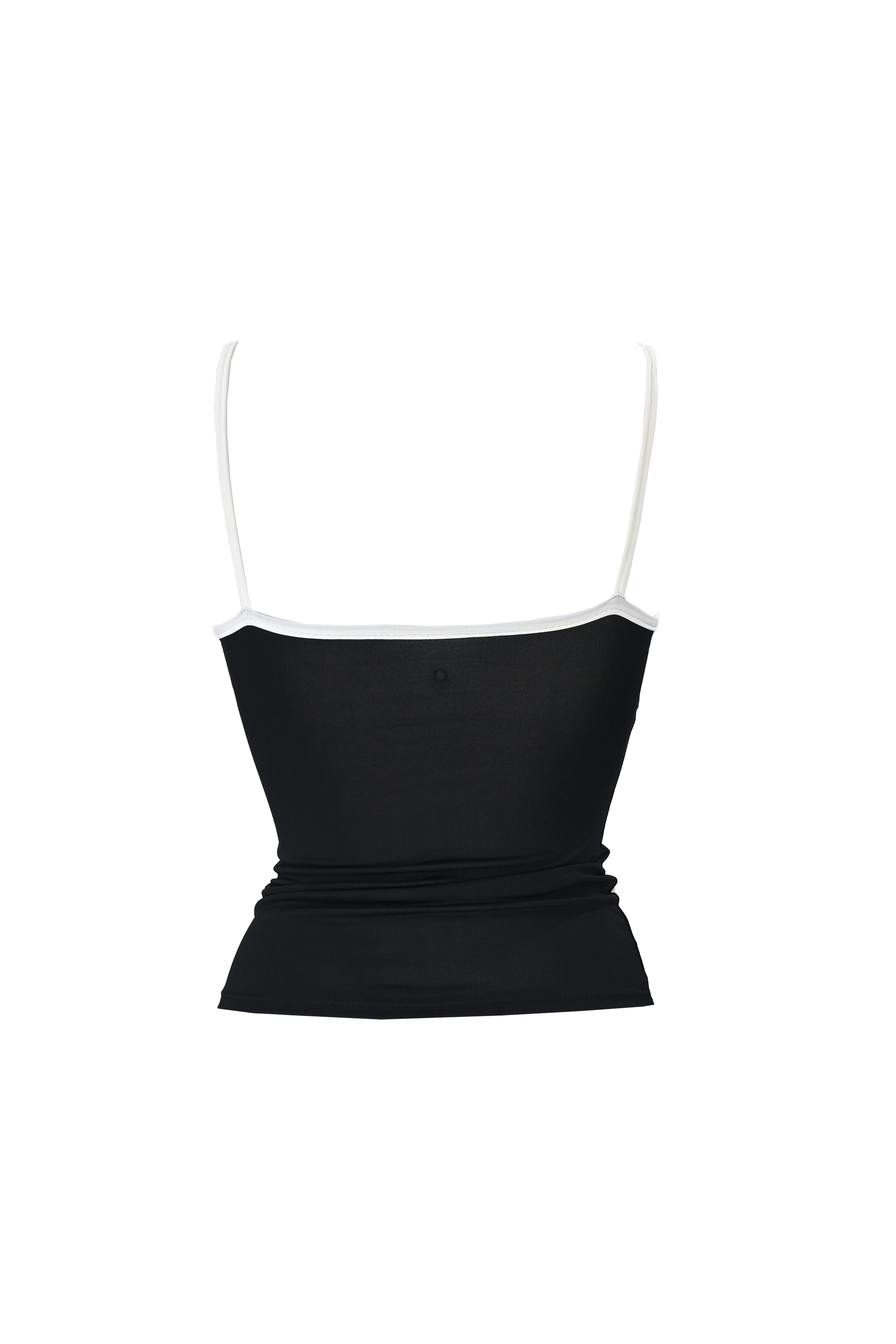 Top aderente con scollo a V incrociato