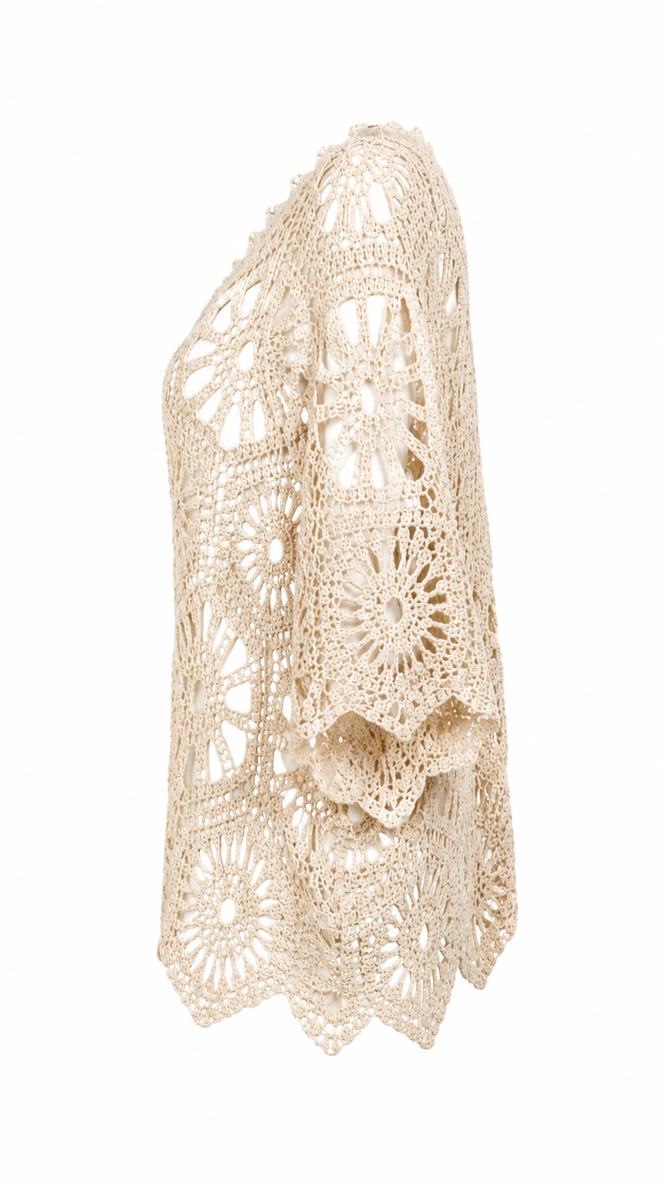 Maglia effetto crochet
