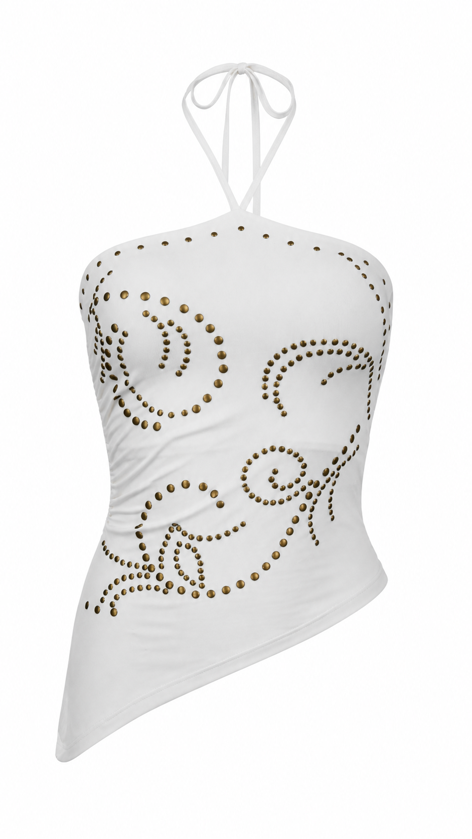 Strapless short dress with tiered skirt