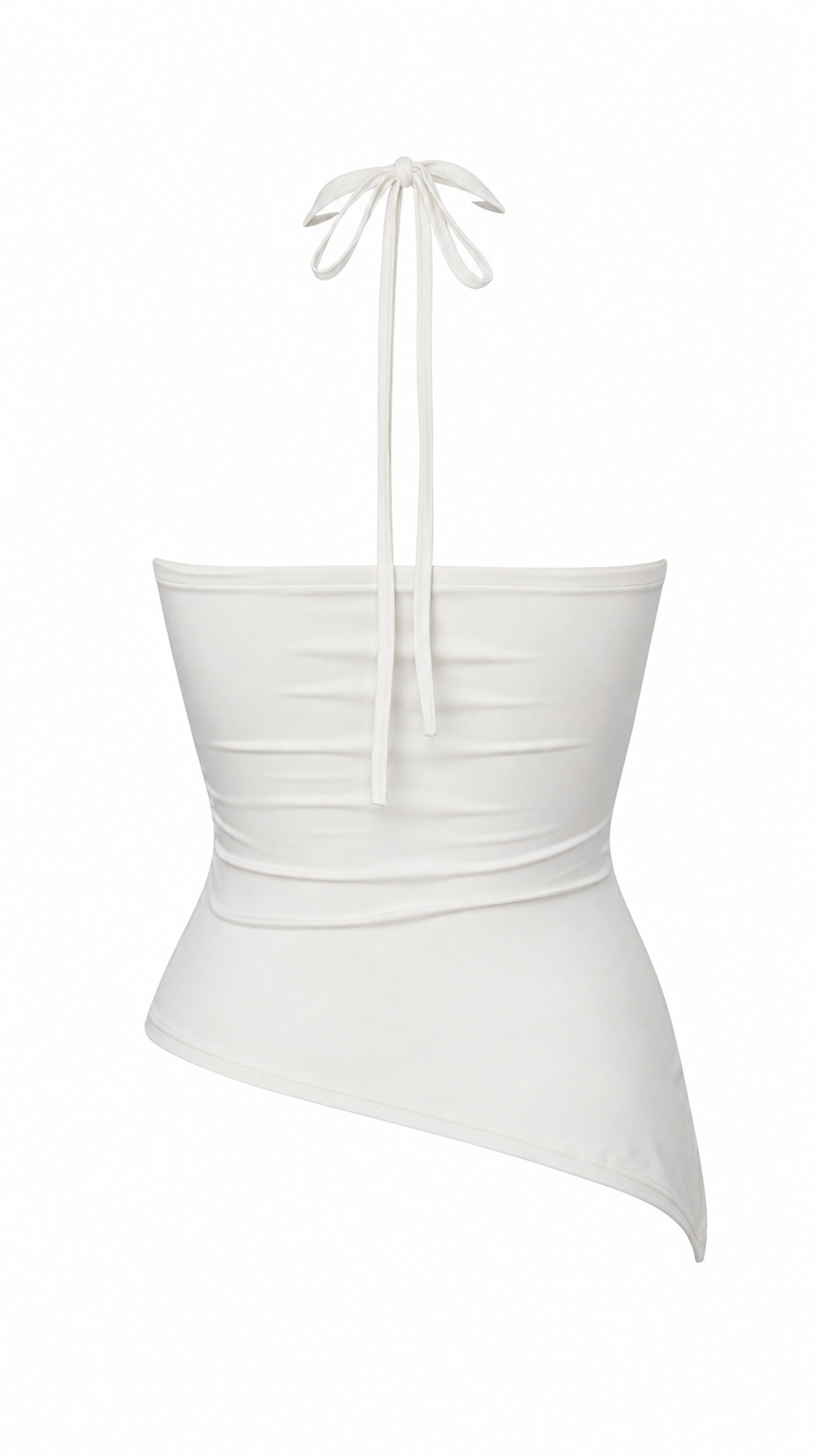 Strapless short dress with tiered skirt