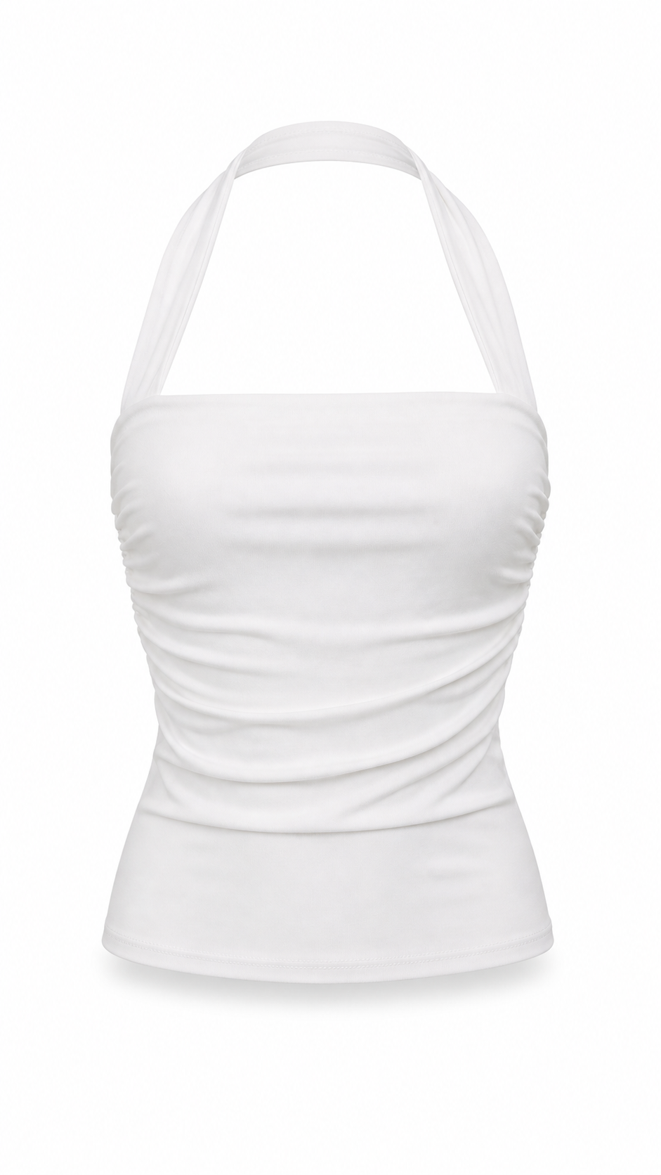 Strapless short dress with tiered skirt