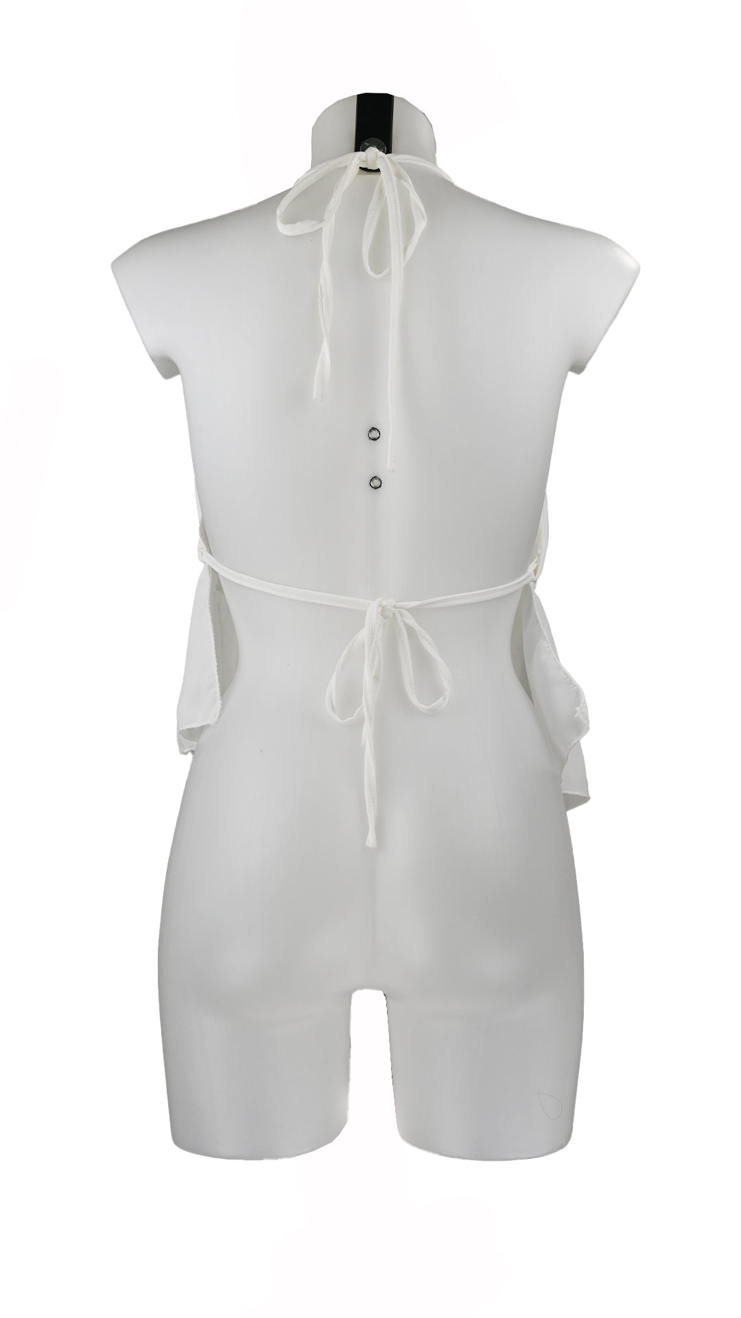 Strapless short dress with tiered skirt