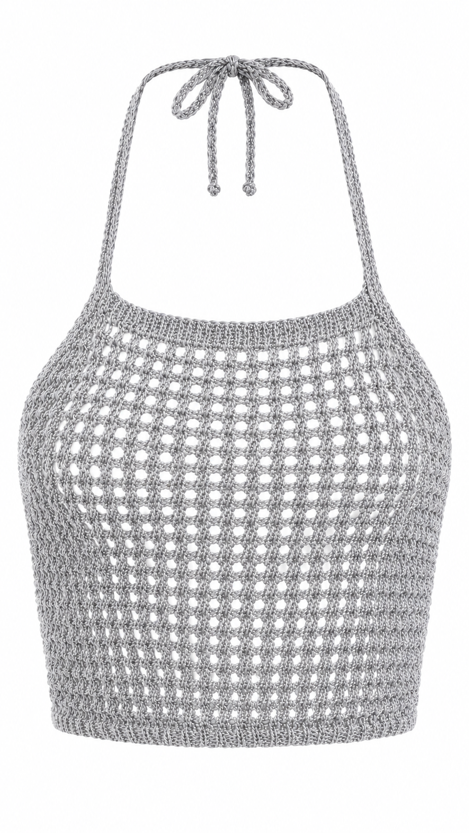 Top crochet effetto rete