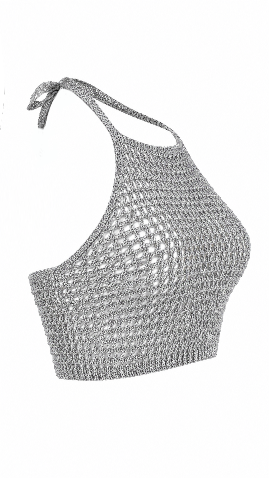Top crochet effetto rete