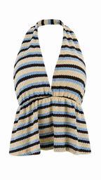 Strapless short dress with tiered skirt