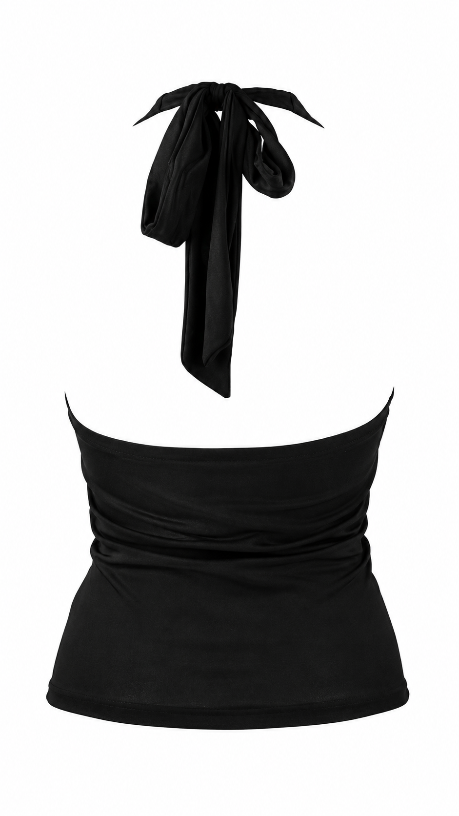 Top halter con scollo V profondo