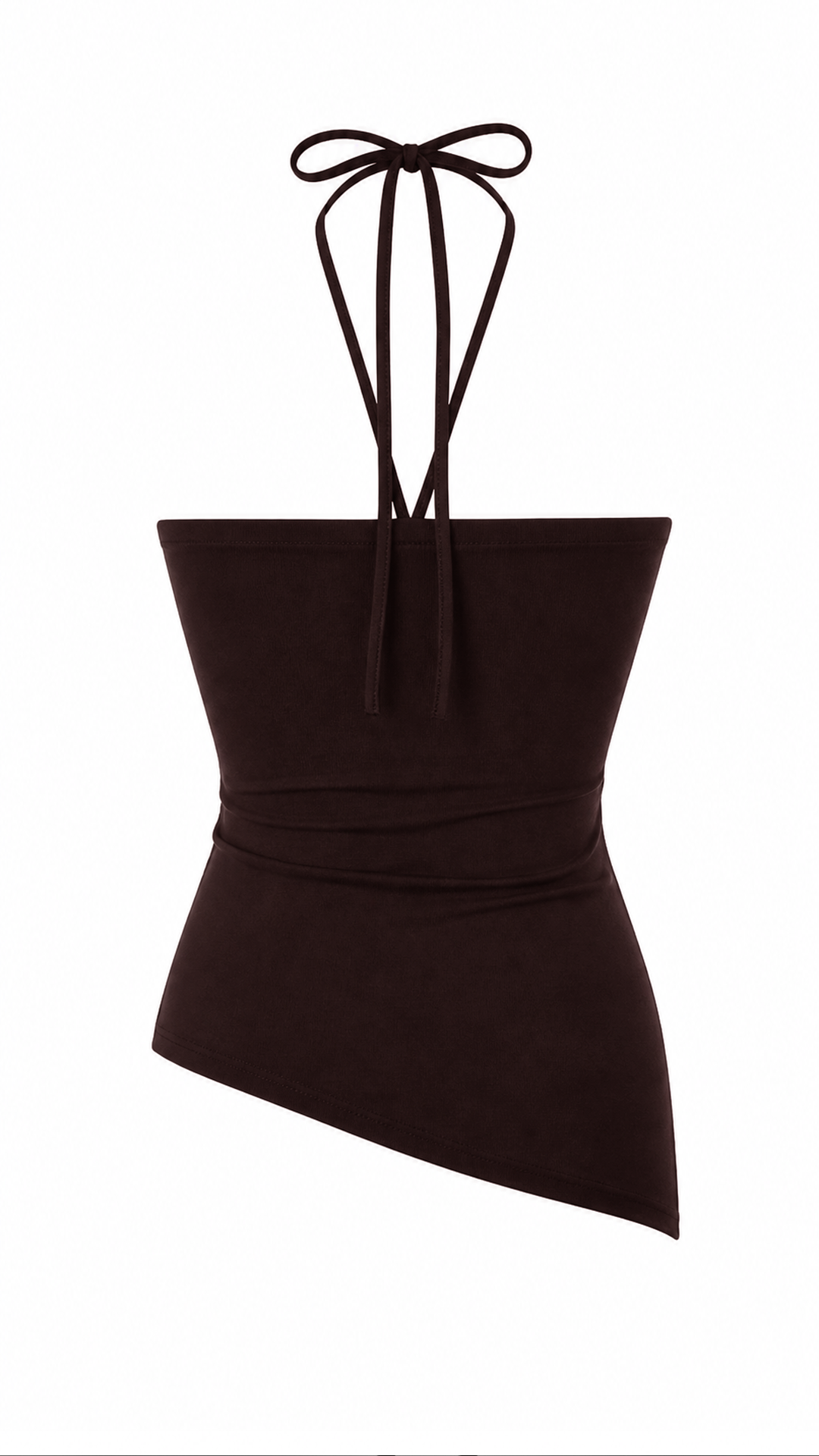 Top asimmetrico con borchie