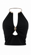 Strapless short dress with tiered skirt