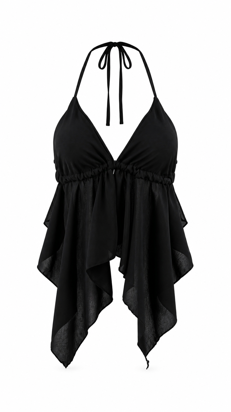 Strapless short dress with tiered skirt