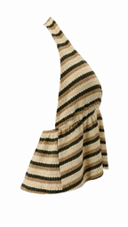 Strapless short dress with tiered skirt