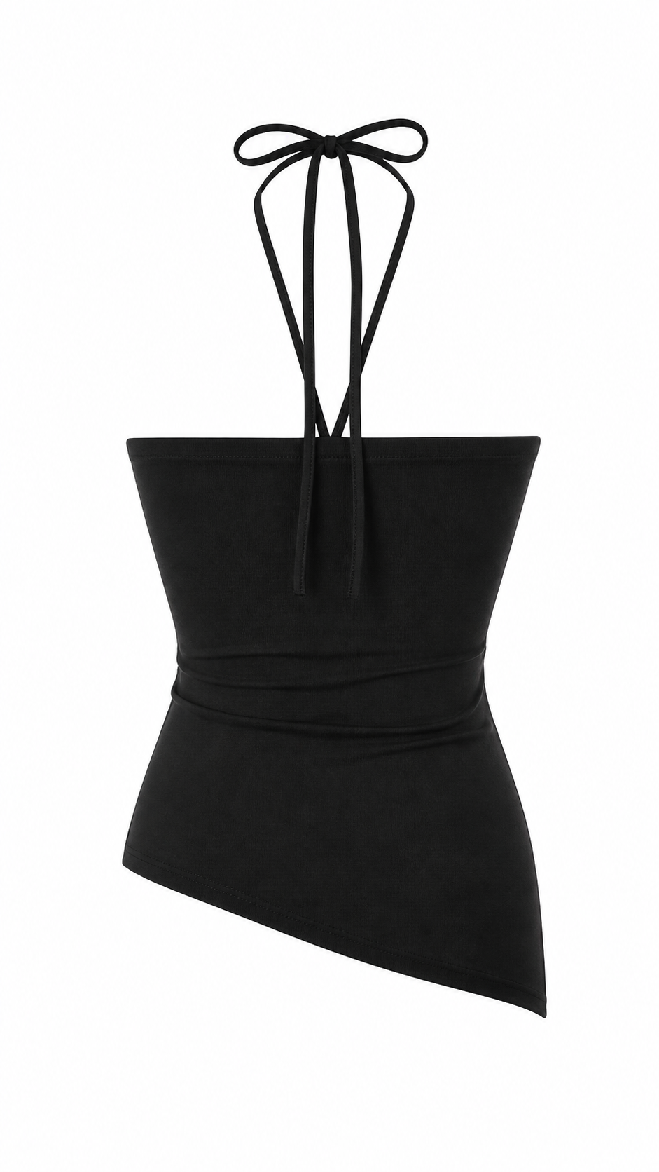 Top asimmetrico con borchie