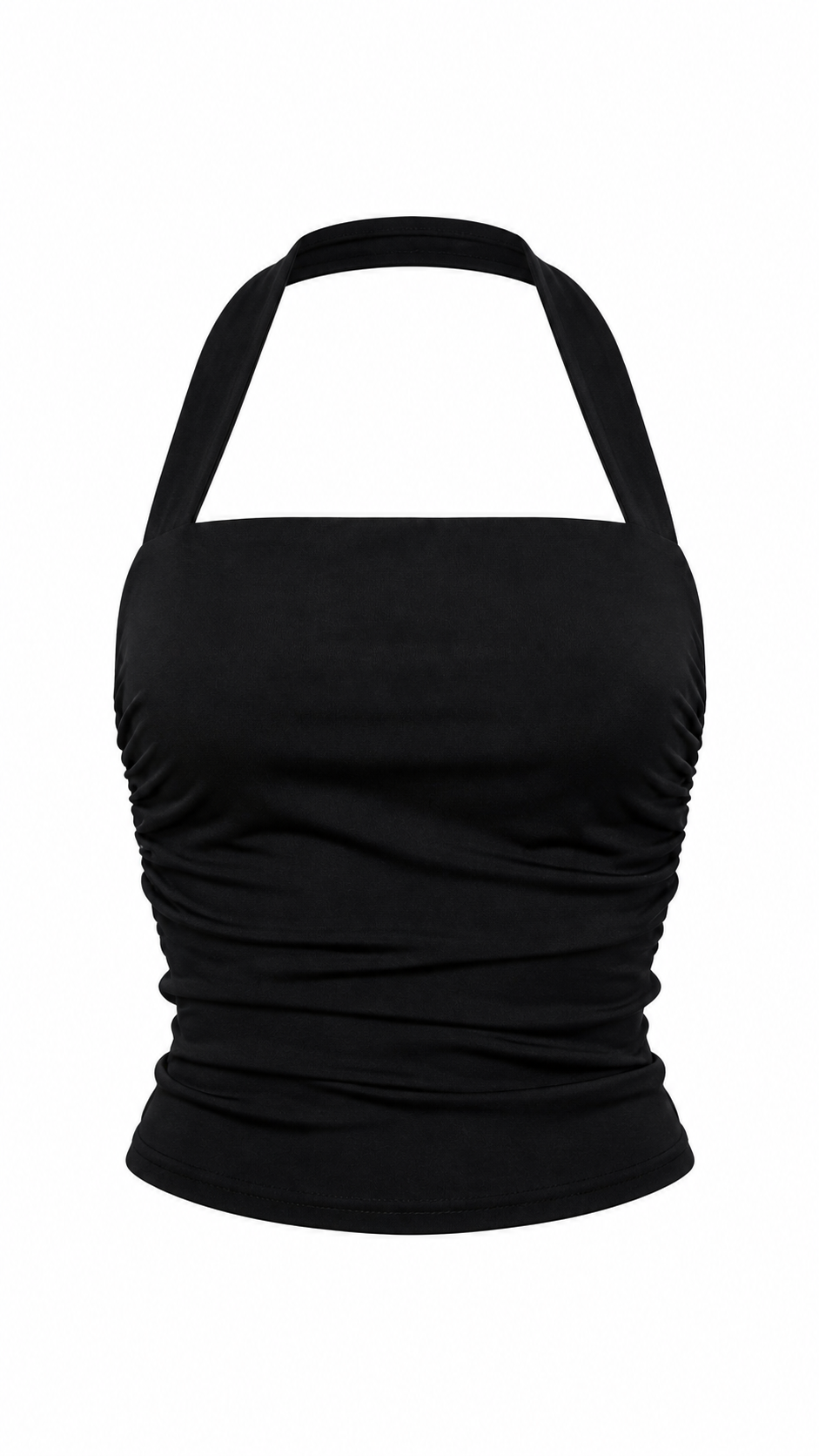 Strapless short dress with tiered skirt