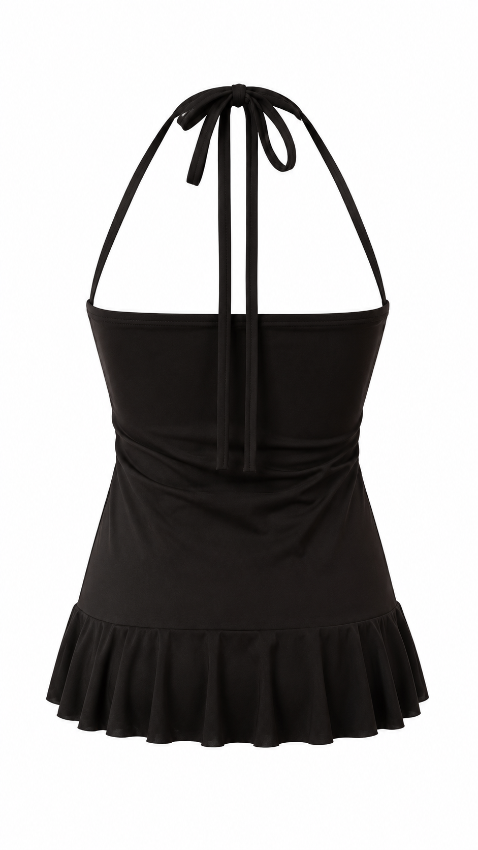 Strapless short dress with tiered skirt