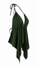 Top con scollo a triangolo e schiena scoperta