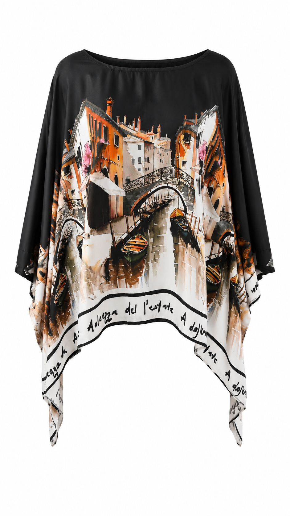 Casacca modello poncho stile veneziano