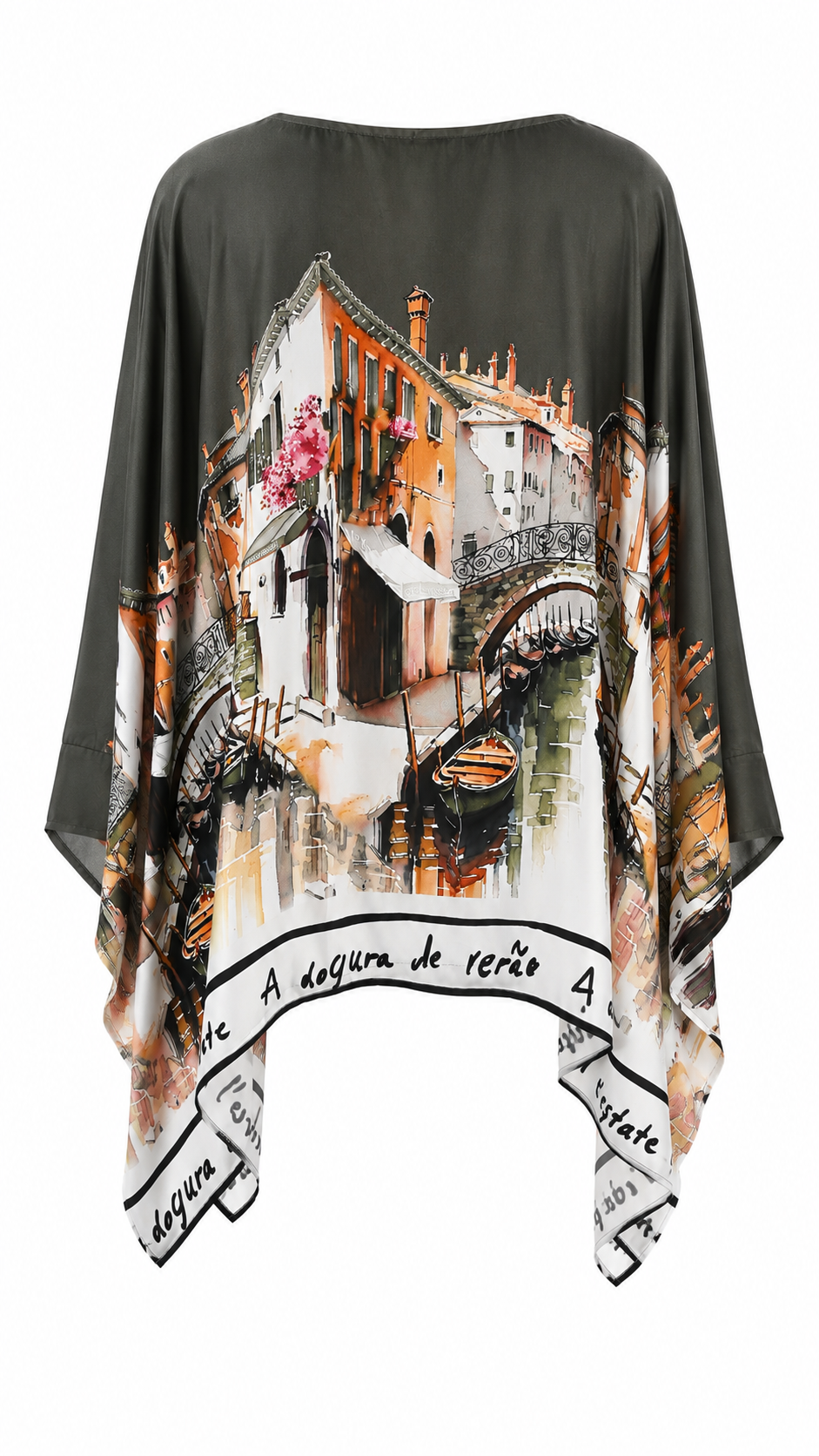 Casacca modello poncho stile veneziano