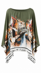 Casacca modello poncho stile veneziano