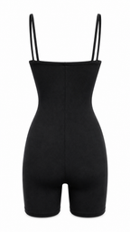 Strapless short dress with tiered skirt