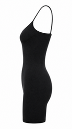 Strapless short dress with tiered skirt