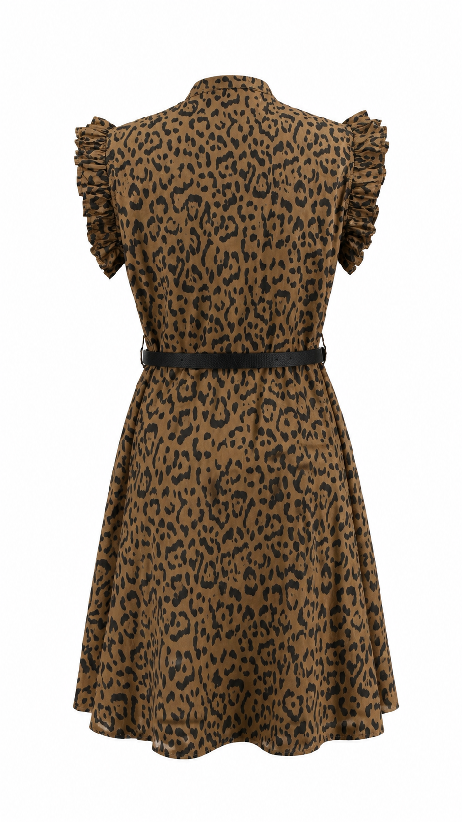 Vestido corto de leopardo