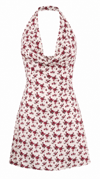 Strapless short dress with tiered skirt